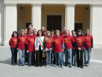 Foto di gruppo col sindaco di Sasso Marconi